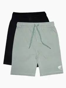 KiddoPanti Boys Pack of 2 Pure Cotton Sports Shorts