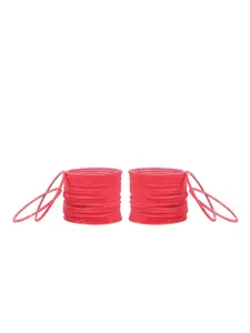 Arendelle Set Of 48 Pink Solid Bangles