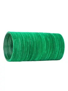 Arendelle Set Of 48 Teal-Green Solid Bangles