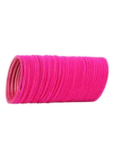 Arendelle Set Of 48 Pink Solid Bangles