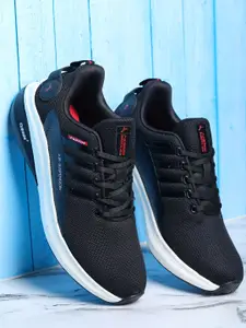 ABROS Men Black Mesh Running Sports Shoes