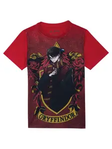 Harry Potter by Wear Your Mind Boys Red Printed T-shirt