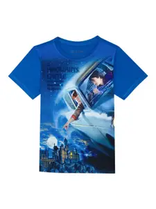 Harry Potter by Wear Your Mind Boys Blue Printed T-shirt