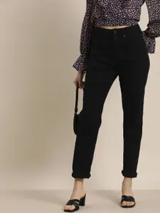 Moda Rapido Women Black High-Rise Stretchable Jeans