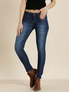 Moda Rapido Women Blue Skinny Fit Heavy Fade Stretchable Jeans