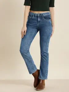 Moda Rapido Women Blue Faded Slim Fit Stretchable Casual Jeans