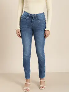 Moda Rapido Women Blue Skinny Fit High-Rise Clean Look Jeans