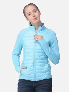 Woodland Women Blue Printed Sweatshirt