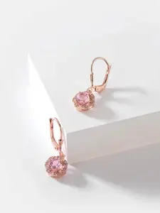 SHAYA Gold-Toned Contemporary Drop Earrings