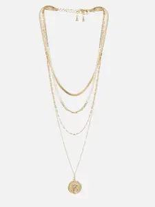 20Dresses Gold-Toned Remain Your Best Version Layered Necklace