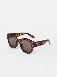 Vero Moda Women Brown Lens & Brown Wayfarer Sunglasses