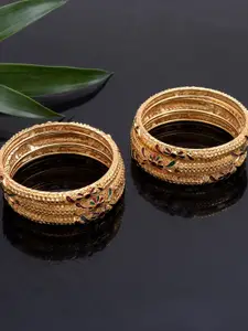Silvermerc Designs Set of 6 Gold-Plated Bangles