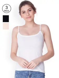 Dollar Missy Pack of 3  Combed Cotton Camisole