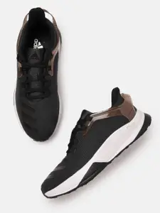 Adidas Men Black & Brown Woven Design Adi Streak Running Shoes