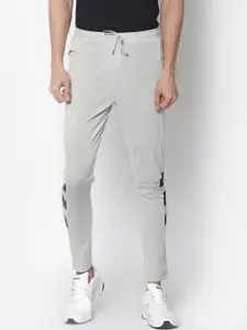 American-Elm Men Grey Stretchable 4-Way Slim Fit Trackpant