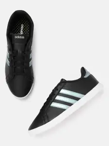 ADIDAS Women Black Solid Courtpoint X Tennis Shoes