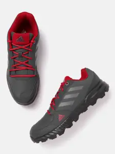 ADIDAS Men Charcoal Grey Solid Rigket Running Shoes