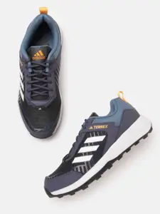 Adidas Men Navy Blue Woven Design Argo Trek 21 Running Shoes