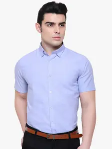 Southbay Men Blue Smart Tailored Fit Cotton Formal Shirt