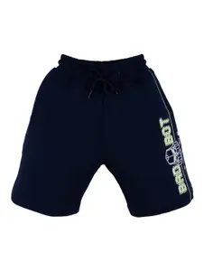 Status Quo Boys Navy Blue High-Rise Shorts