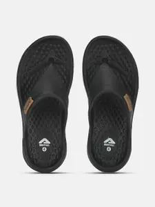 Adda Women Black Solid Thong Flip Flops
