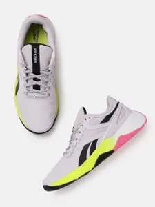 Reebok Women Pink & Black Woven Design Ortholite Agilityflex Running Shoes