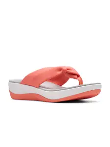 Clarks Women Pink & White Comfort Sandals