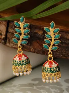 Shining Diva Multicoloured Contemporary Jhumkas Earrings