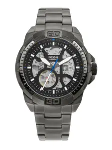 Fossil Men Black Dial & Grey Straps Analogue Automatic Motion Powered Watch ME3218