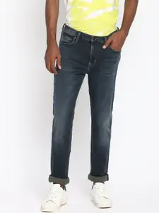 Lee Men Navy Blue Skinny Fit Light Fade Stretchable Jeans