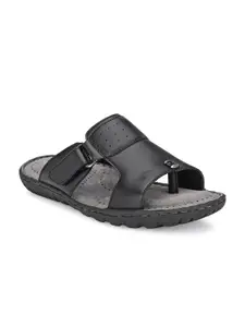 SOFTIO Men Black Comfort Sandals