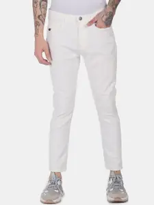 Arrow New York Men White Slim Fit Jeans
