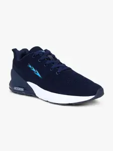 Columbus Men Navy Blue Mesh Running Shoes