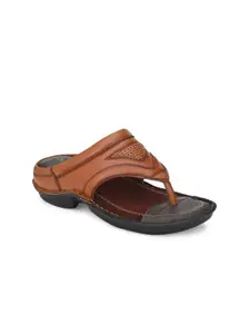 SOFTIO Men Tan Brown Comfort Sandals