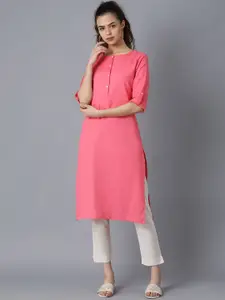 W Women Solid Kurta