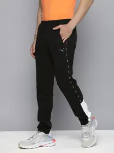 one8 x PUMA Men Brand Logo Printed Slim Fit Regular Track Pants