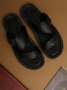 Big Fox Men Black Comfort Sandals