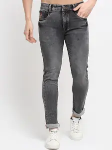 Rodamo Men Grey Slim Fit Light Fade Stretchable Jeans