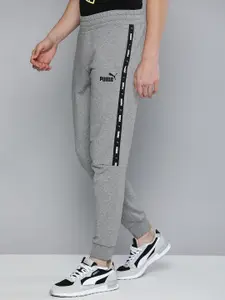 Puma Typography Printed Mid Rise Regular Fit Joggers Sustainable Track Pants