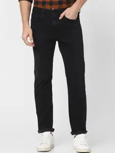 SELECTED Men Black Straight Fit Jeans