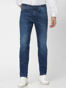 SELECTED Men Blue Straight Fit Light Fade Jeans
