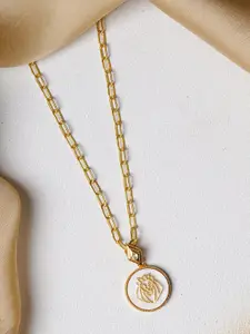 JOKER & WITCH 18K Gold-Plated Leo Zodiac Brass Handcrafted Necklace