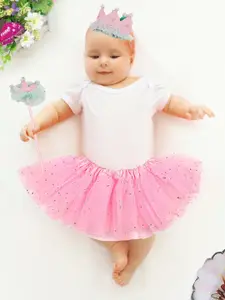 Baby Moo Pink  Tutu Skirt And Accessory Set
