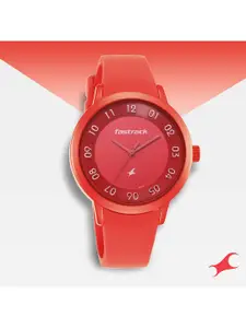 Fastrack Women Red Aluminium Analogue Watch 68025AP02