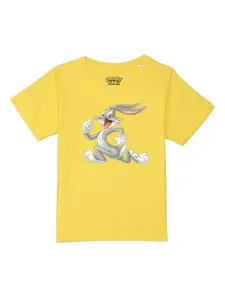 Looney Tunes by Wear Your Mind Boys Yellow Looney Tunes Printed T-shirt