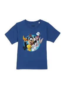 Looney Tunes by Wear Your Mind Boys Blue Looney Tunes Printed T-shirt