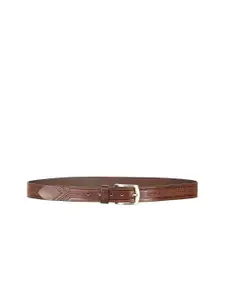 THE CLOWNFISH Men Brown Genuine Leather Belt