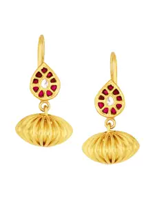 ahilya Gold-Plated Studded Sterling Silver Drop Earrings