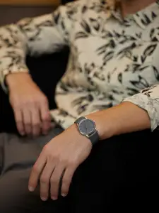 WROGN Men Grey Dial & Grey Leather Straps Analogue Watch WRG00042G-