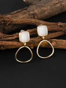 E2O Gold-Toned Geometric Drop Earrings